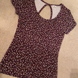 Floral Key-Hole Top
